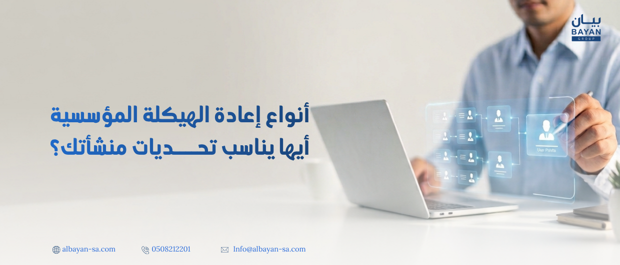 أنواع إعادة الهيكلة المؤسسية: أيها يناسب تحديات منشأتك؟
